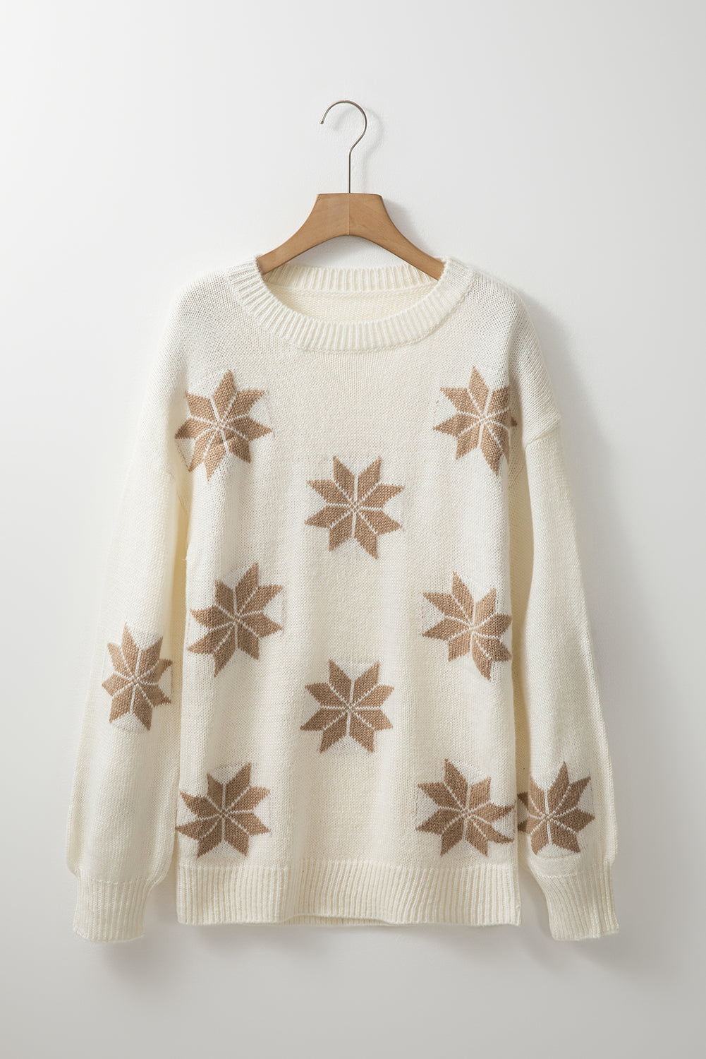 Nordic Snowfall Charm™ Cozy Winter Snowflake Sweater