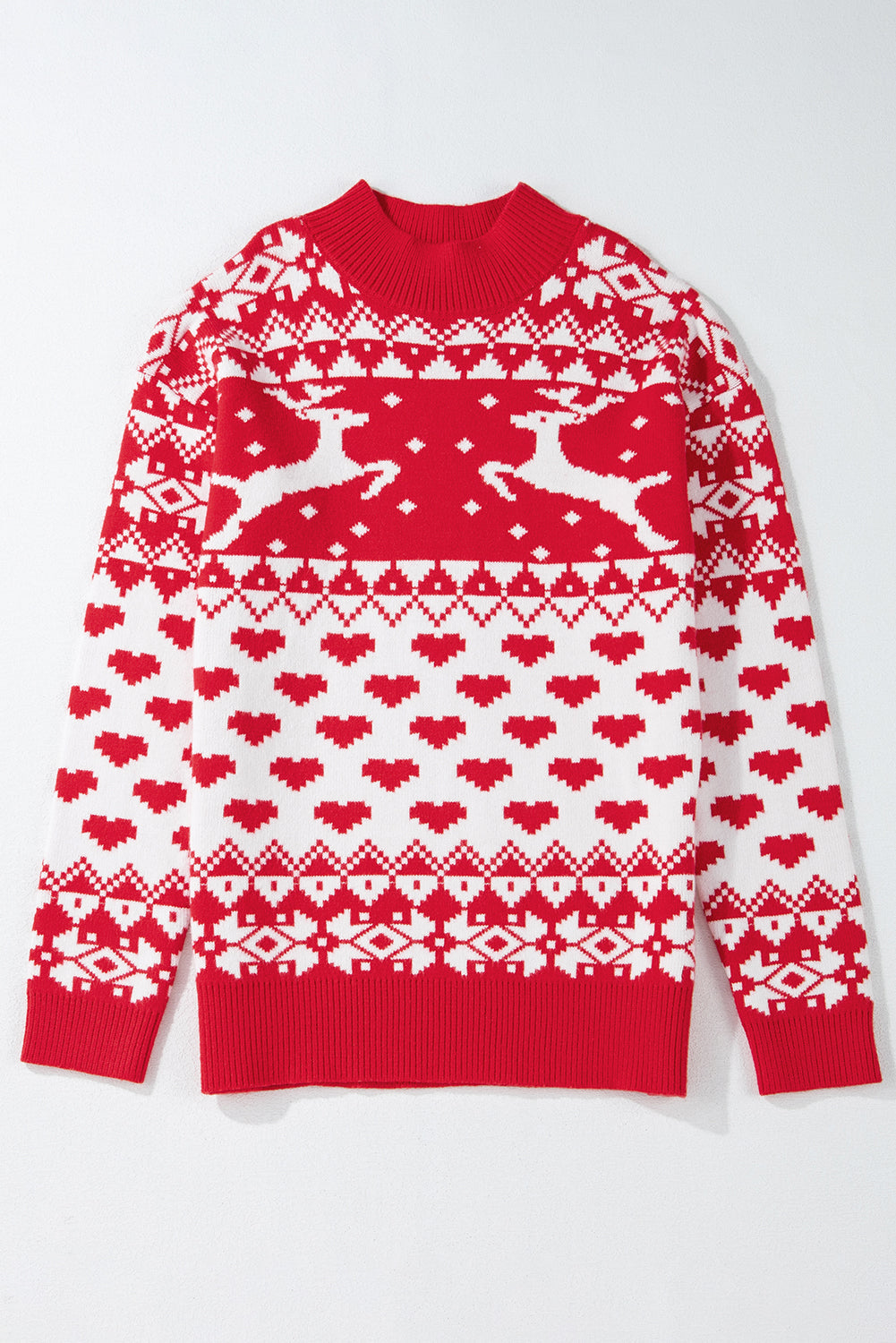 Reindeer Heartline™ Cozy Romantic Christmas Sweater